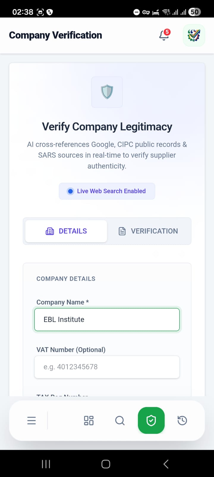 Company Verification